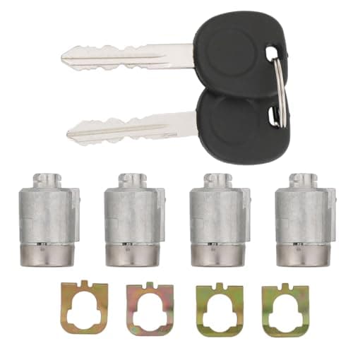 JDMSPEED 4 Door Lock Cylinders for 2001 2002 2003 2004 2005 2006 2007 Chevrolet Express Van OEM Set Keyed Alike 2 Keys 706591 X4 598007