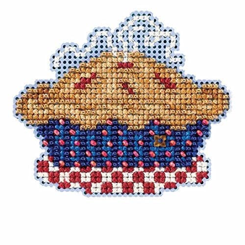 American Pie Beaded Counted Cross Stitch Ornament Kit Mill Hill 2016 Autumn Harvest MH181625