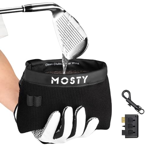 MOSTY Golf Club Ball Cleaner BagDurable Golf Club Cleaning Kit and Ball Washer PouchClub Cleaner for Golf Bag Golf Gifts for Men Women Golfers Him Unique Essential Golf Accessories