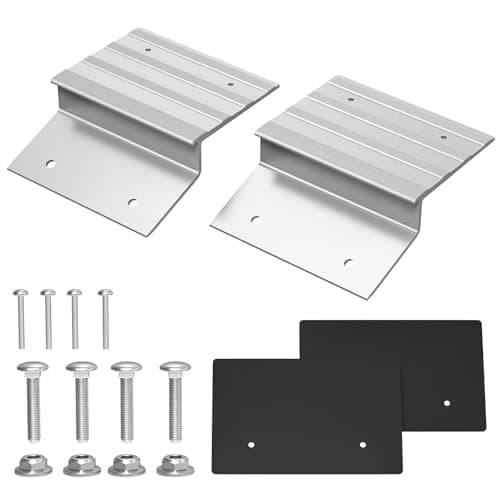 Salcod Aluminum Ramp Top Kit, 2"× 8" Heavy Duty Loading Ramp Ends for Truck, Motorcycle, Lawn Mower, and ATV, 700 lbs Capacity Per Ramp