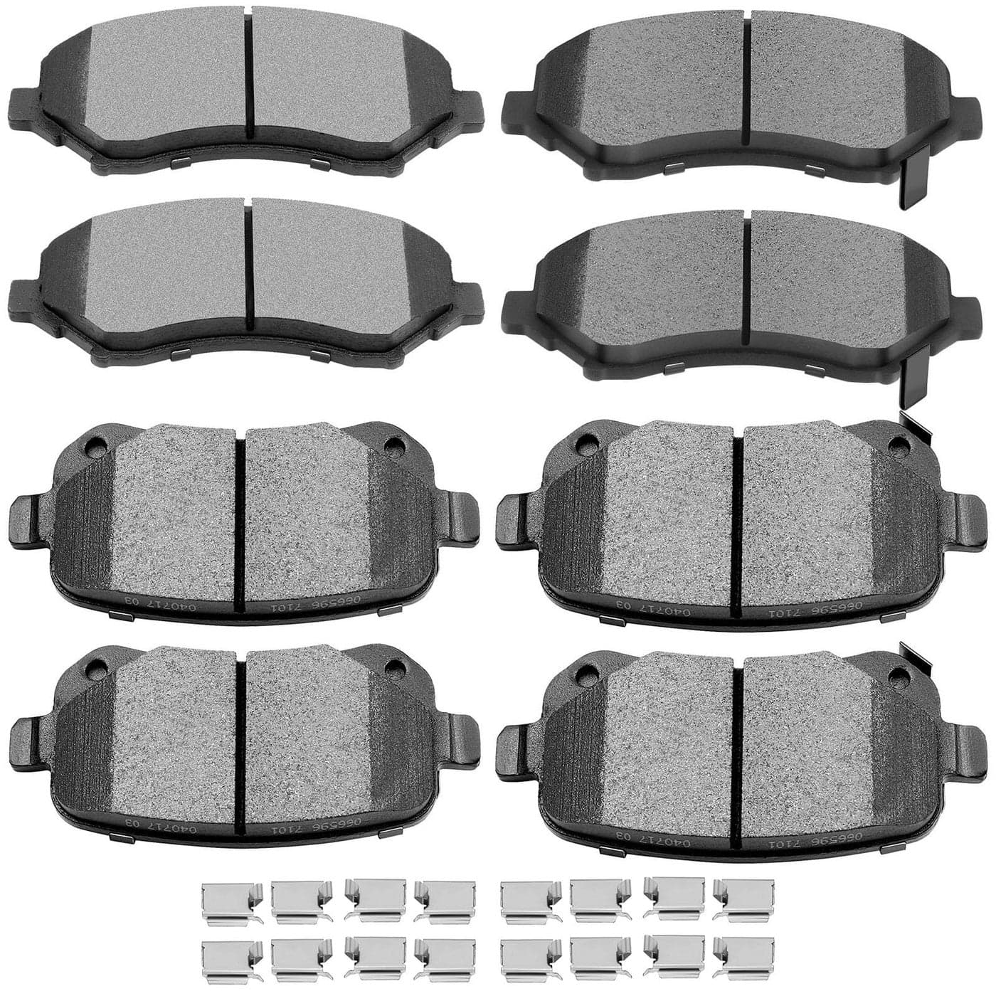 Ceramic Brake Pads KitsSCITOO 8pcs Brakes Pads Set fit for 0812 for Chrysler Town Country0812 for Dodge Grand Caravan0913 for Dodge Journey12 for Ram CV0912 for Volkswagen for Routan