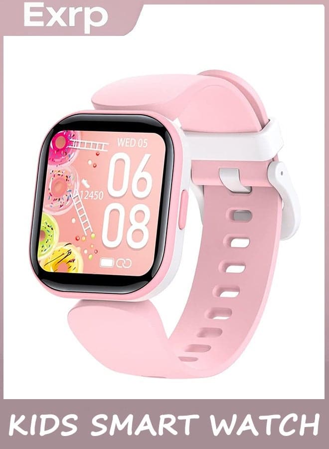 Kids Smart Watch for Girls Boys,Fitness Tracker with Heart Rate Sleep Monitor,19 Sport Modes Activity Tracker with Pedometer Steps Calories Counter,Waterproof Alarm Clock Kids Gift (Pink), USB