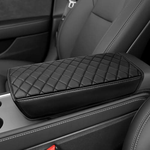 Bercicci Center Console Armrest Cover Compatible with Tesla 20212024 Model Y 20172023 Model 3 Accessories Not for Y Juniper 3 Highland Leather Material Center Console Liner Protection