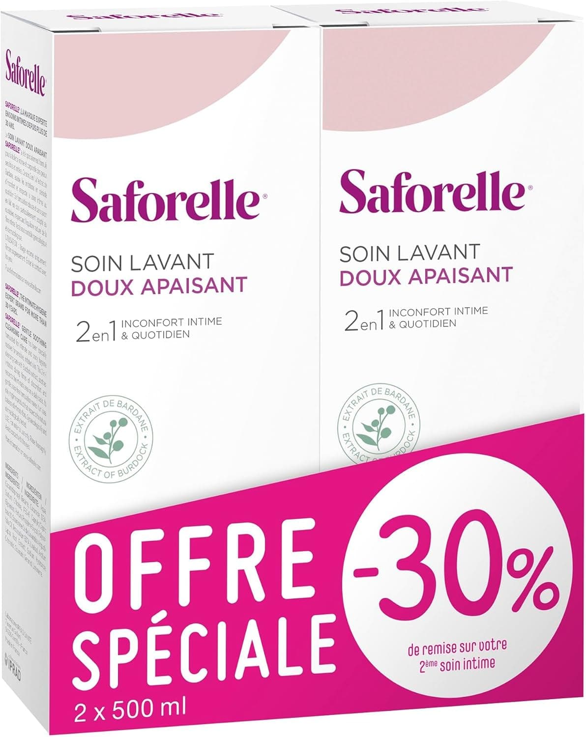 Saforelle Gentle Cleansing Care 2X500ml