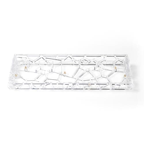 Mechanical Keyboard Case Transparent Keyboard Housing Compatible with Wooting60/HM66/Mad60/M6lite/Rakka Keyboard (Transprent)