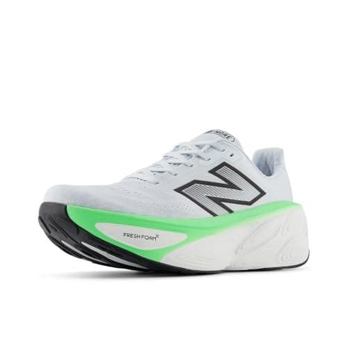 New Balance Men's Fresh Foam X More V5 Running Shoe, Ice Blue/Electric Jade/Black, 7.5