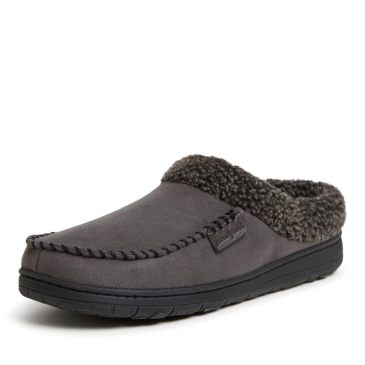 Dearfoams mens IndoorOutdoor Breathable Memory Foam Clog Offered in Wide Widths Slipper Pavement XXLarge US