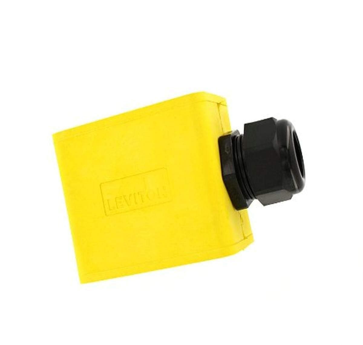 Leviton Portable Outlet Box, Sing-Gang, Standard Depth, Pendant Style, Cable Diameter 0.590-Inch 1.000-Inch, 3059-2Y, Yellow