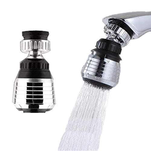 2 Pack Faucet Filter Aerator Sprayer, Sink 360 Swivel Water Tap Saving for Kitchen Bathroom (Short)