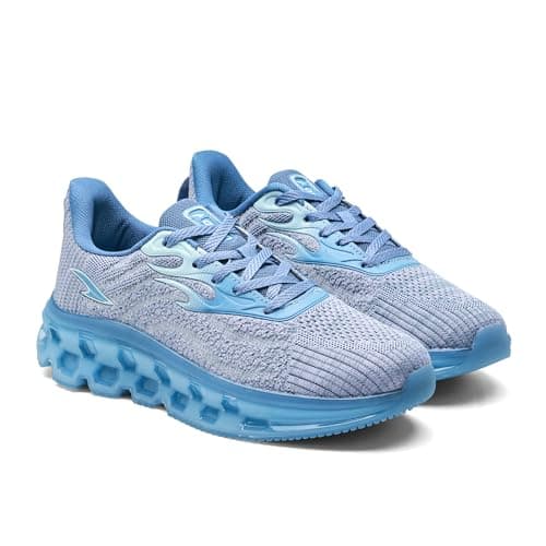 ASIAN Powerplay-29 Men's Running Shoes | Fire-Pattern Design with HexaFlow TPU Sole | Fish-Scale Yarn Upper Shoe | Premium Athletic Sporty Sneakers
