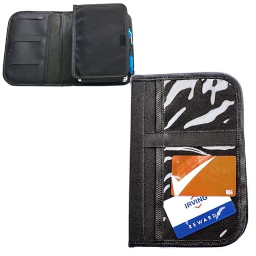 High Road Glove Box Organizer and Car Manual Holder with Easy to See Clear Front Pockets for Registration and Insurance Documents