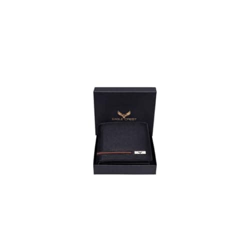 Eagle Crest Steven Black/Rust Leather Wallet for Men