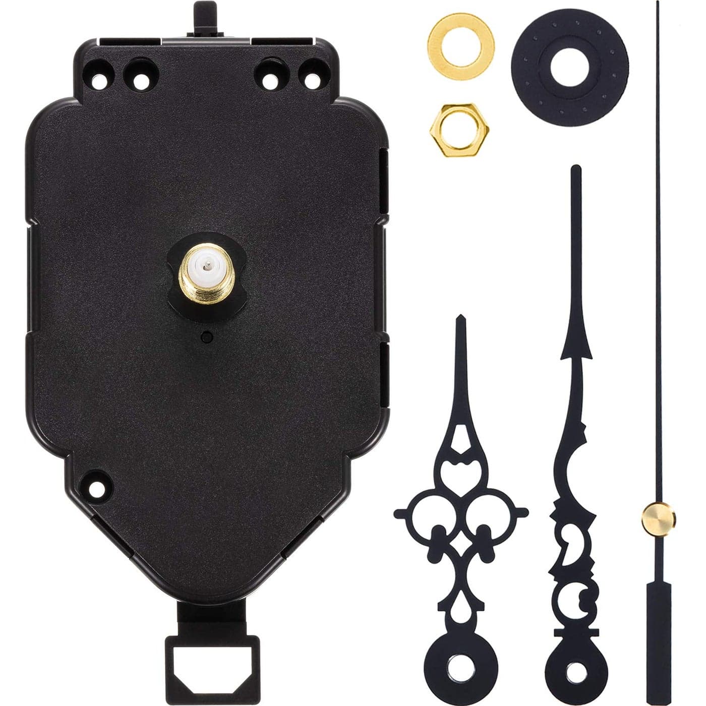 Hicarer DIY Quartz Clock Movement Kits Replacement Clock Movement Mechanism Pendulum Rod Length 09 Inch