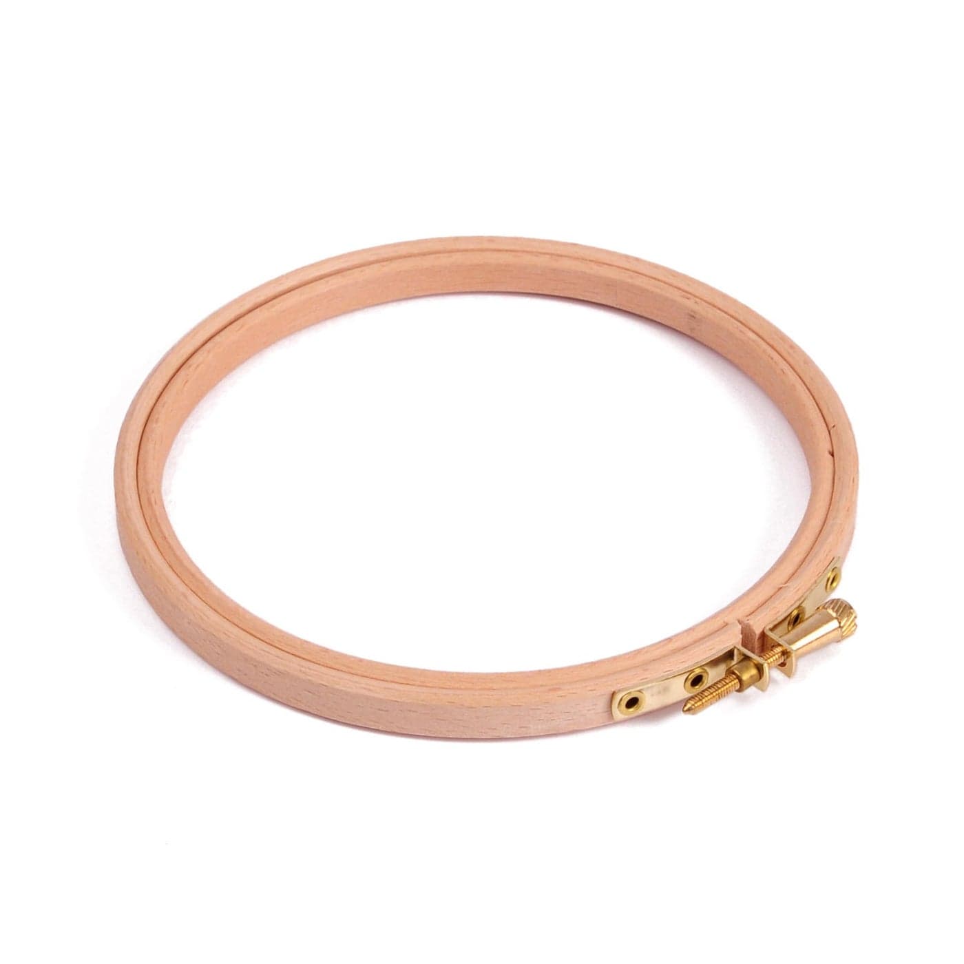 Elbesee 512cm Diametre Wooden Embroidery Hoop with Metal Screw Fastening Wood Natural 5in 127cm