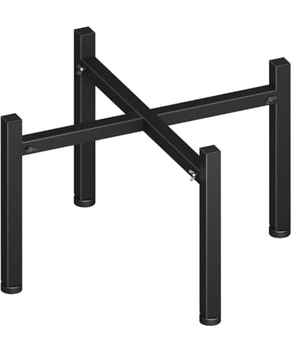 Garbuildman 1527 Inch Universal Firepit Stand for Solo Stove Bonfire Ranger Yukon and Other 1527 Outdoor Fire Pit Metal Fire Pit Accessory for Outside Firepit Outdoor Fireplace Tools Black
