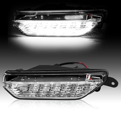 HECASA Daytime Running Light Left Compatible with 2016-2017 Infiniti QX50 Replacement for 266055UA0A LED Daytime Running DRL Lamps Clear Lens Driver Side