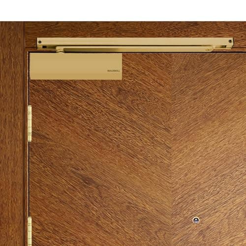 Buildskill Hydraulic Door Closer with Pelmet Arm & PVD Cover, Door Closer for Wooden Door, Aluminium, Metal, Automatic Door Closer for Home, Door Stopper, Adjustable Speed, 85 Kg, Antique (Pack of 1)