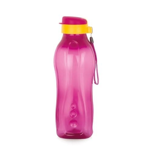 ATTRO Drinkware Gym 1.5-Liter BPA-Free Water Bottle with Leak-Proof Flip-Top Cap, Nylon Strap and Stylish Dark Pink Color for Daily Hydration