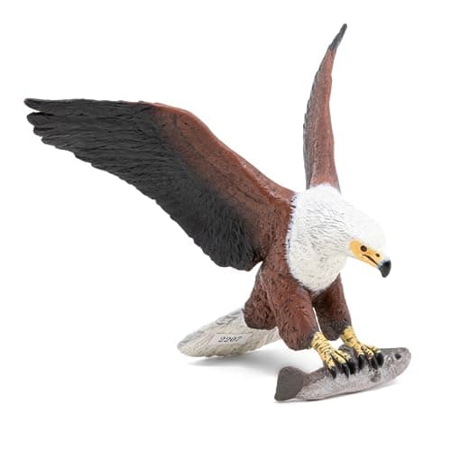Papo Realistic African Fish Eagle Figure Ages 3 Wild Life Collection Educational Play Birds of Prey Gift Idea Toy for Girls and Boys