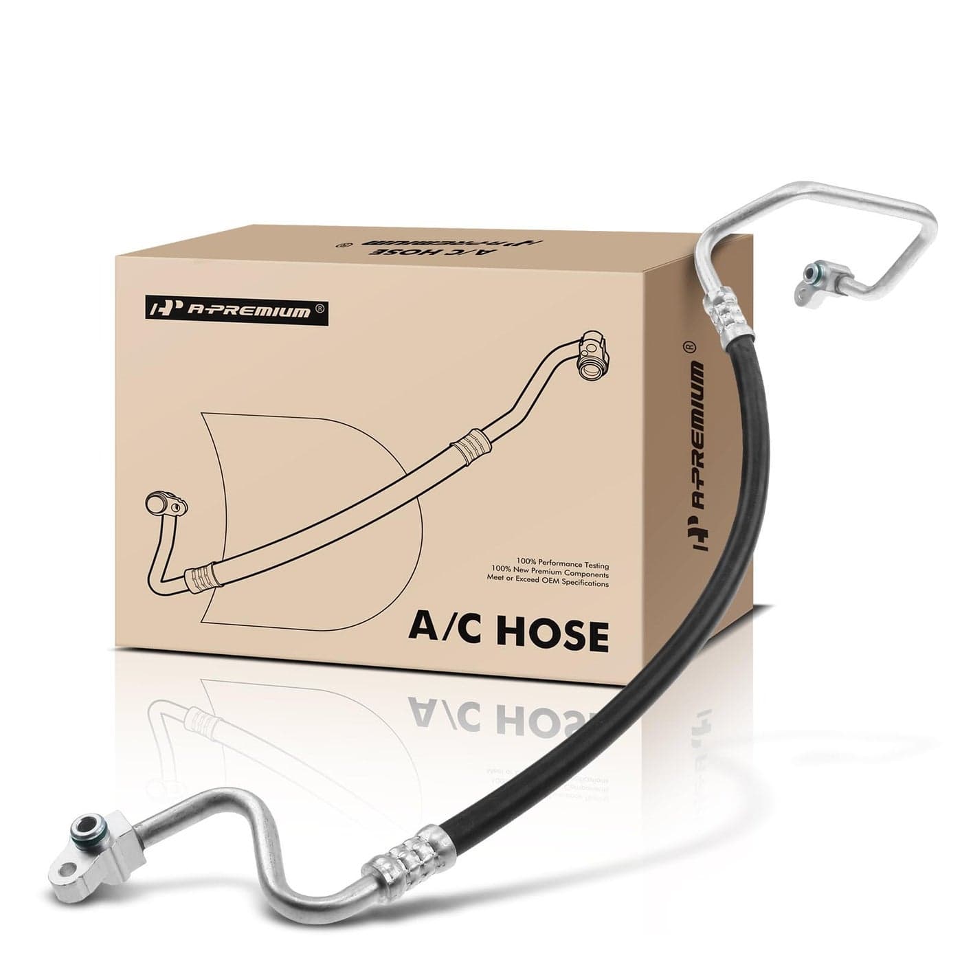 APremium AC Discharge Line Hose Assembly Compatible with Toyota Sienna 20112014 V6 35L Compressor to Condenser