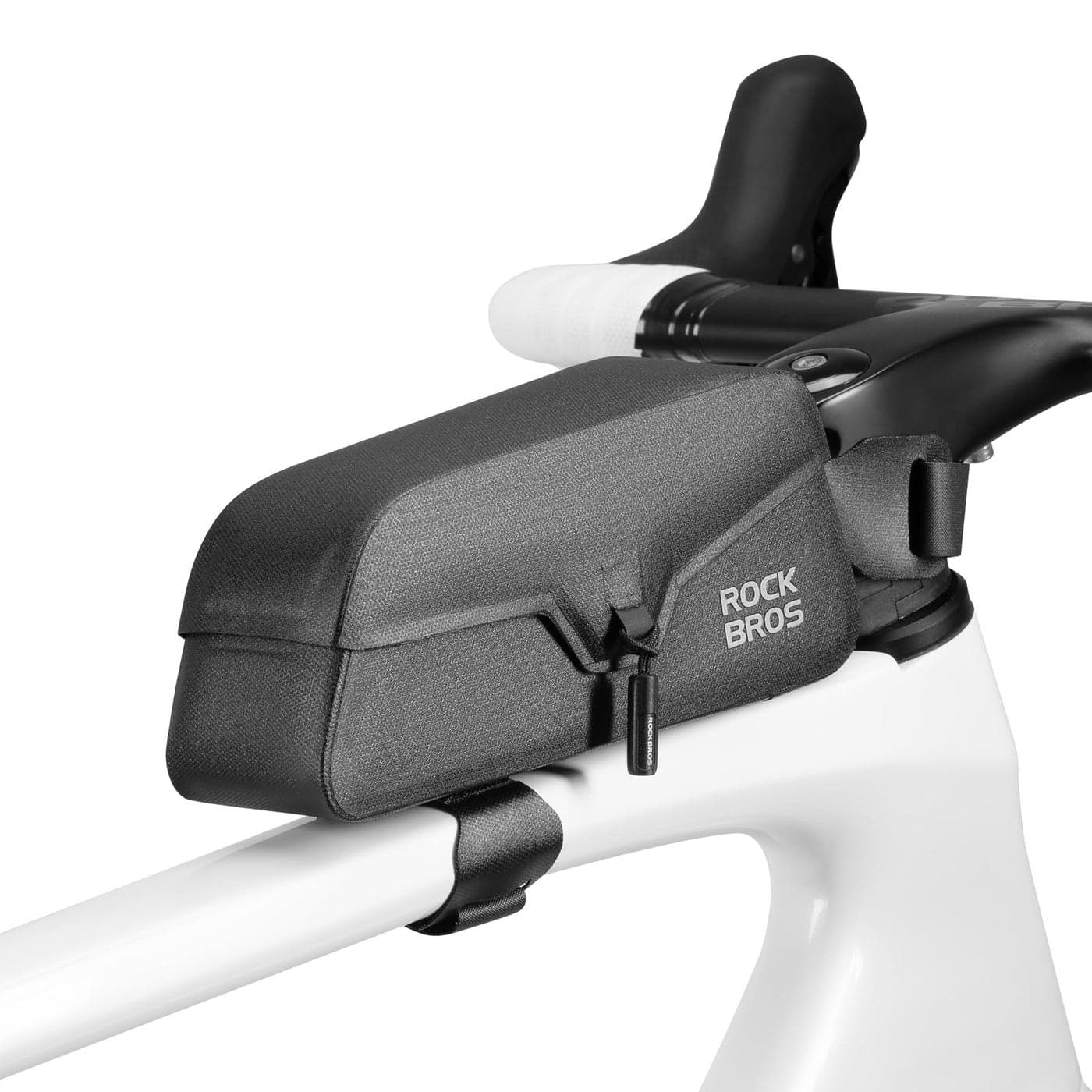 ROCKBROS Bike Frame Bag with Magnetic Flap Top Tube Bike Bag Waterproof Bike Packing Cycling Tools Storage Bag for Road MTB Bike S