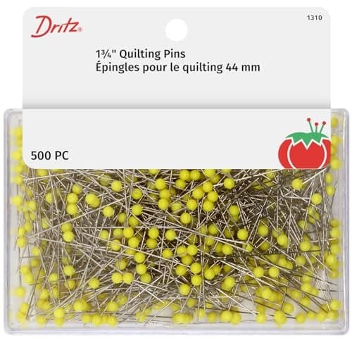 Dritz 1310 Quilting Pins Yellow 134Inch 500Count
