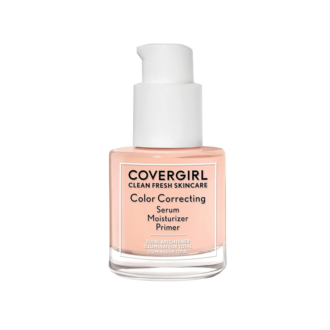 COVERGIRL Clean Fresh Skincare Color Correcting Serum Moisturizer Primer Total Brightener For Light Skin Tones