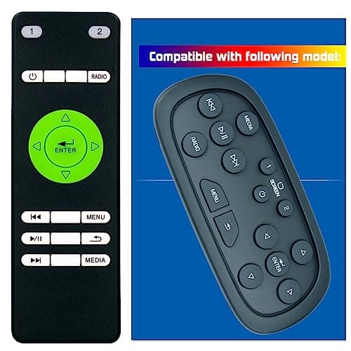 Replacement Remote Control for DVD Chevrolet Tahoe - 2015 2016 2017 2018 2019 2020 2021 DVD Entertainment System