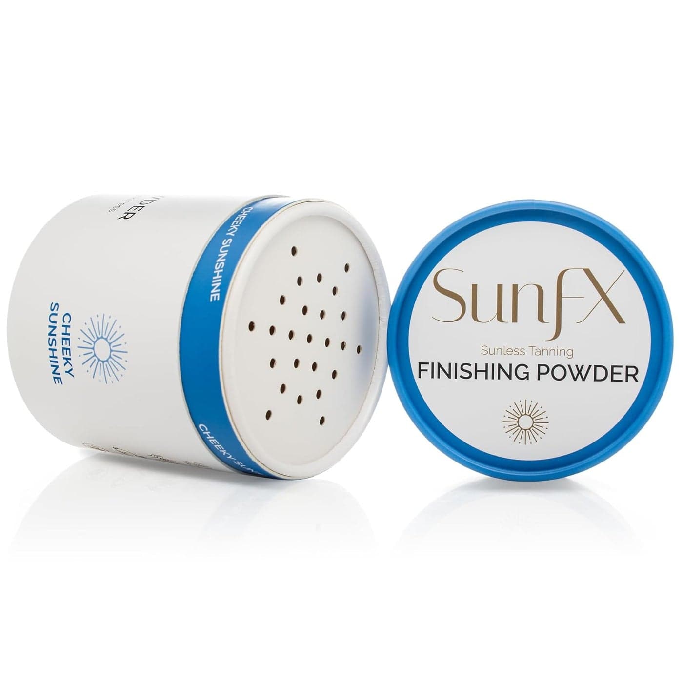 SunFX Post Spray Tan Translucent Finishing Powder Talc Free Sunless Tanning Setting Powder Shimmer Cheeky Sunshine 400 Ounce Pack of 1