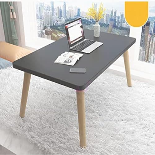DDS Dream Wood Decor Shoppee Fold-able Oval Shaped Side Table/Tea Coffee Breakfast Table (Grey)