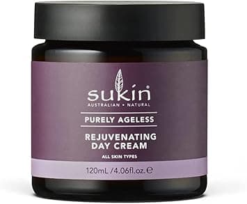 Sukin Purely Ageless Rejuventating Day Cream 120ml with Vitamin E cruelty free vegan friendly to naturally plump firm hydrate skin whilst softens soothes dry skin