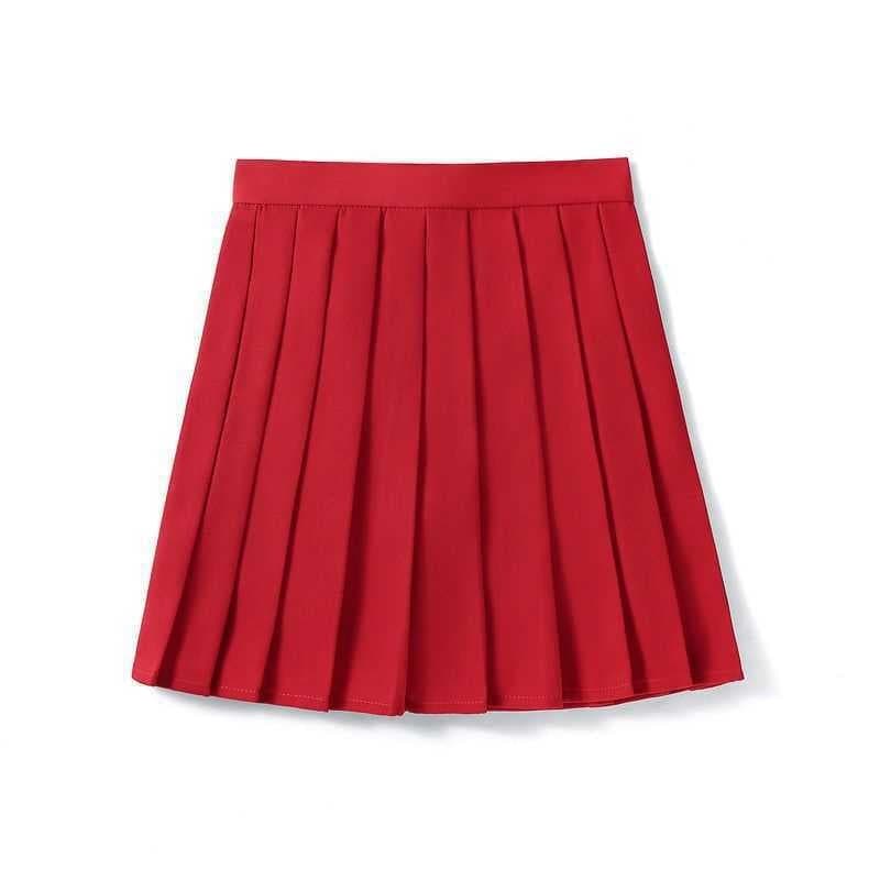Dragon Fruit Pleated Skirt Short High Waist A- Line Slimming Skirt Children'S Wear Fabric Bust Skirt