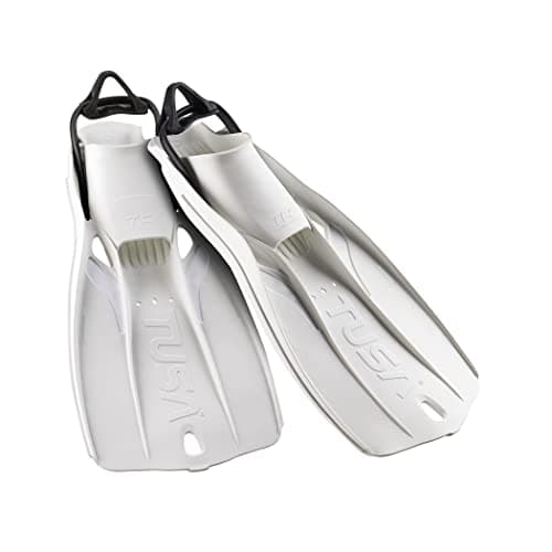 TUSA SF-0110 Travel Right Scuba Diving Fins, Small, White
