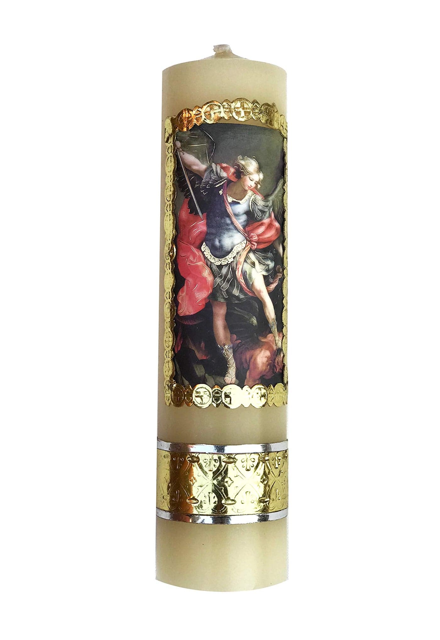 Archangel Saint Michael Archangel Colorful Candle Protection Angel Vela de San Miguel Arcangel