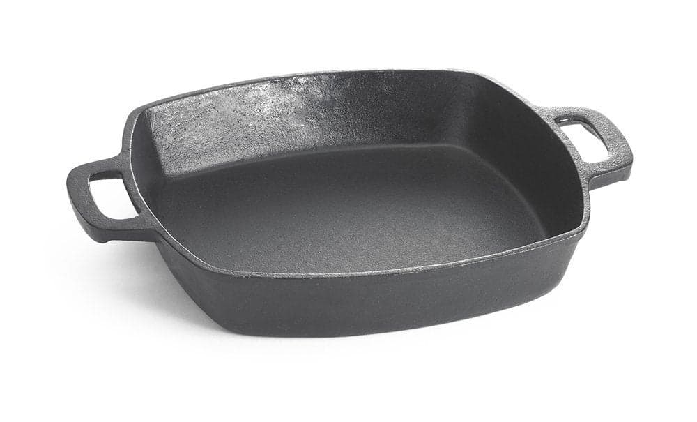 TableCraft PreSeasoned 10 Cast Iron Square Fry Pan Commerical Quality for Restaurant or Home Kitchen Use 2 quart Black