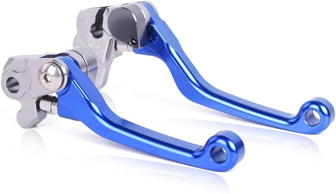 Rawsomes Blue Pivot Dirtbike Motorcross Motorcycle Brake Clutch Levers for Yamaha TTR230 2005-2015, YZ80/YZ85 2001-2014