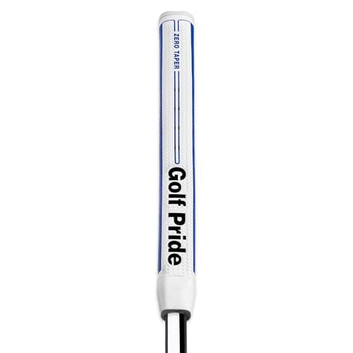 Golf Pride Zero Taper Putter Grip - Parallel Style Design for Consistent Hand Feel - Flat Paddle Horseshoe Shape - Dimpled Surface Texture - Medium 58 R Core - Blue - For Men & Women
