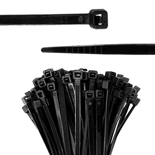 BEADNOVA Cable Tie Wraps Zip Ties Heavy Duty for Cables and Cords(10 Inch, Black, 100pcs)