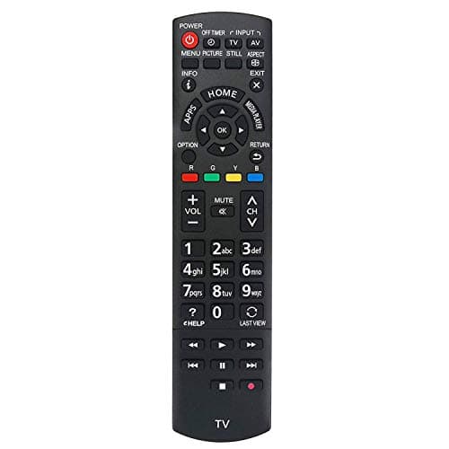 Allimity N2QAYB000834 Remote sub N2QAYB000832 Replace for Panasonic Viera LED TV TH-32AS610G TH-50AS610K TH-32AS610M TH-50AS610G TH-42AS610K TH-50AS610M TH-42AS610G TH-42AS610M TH-L42E6M TH-L50E6M