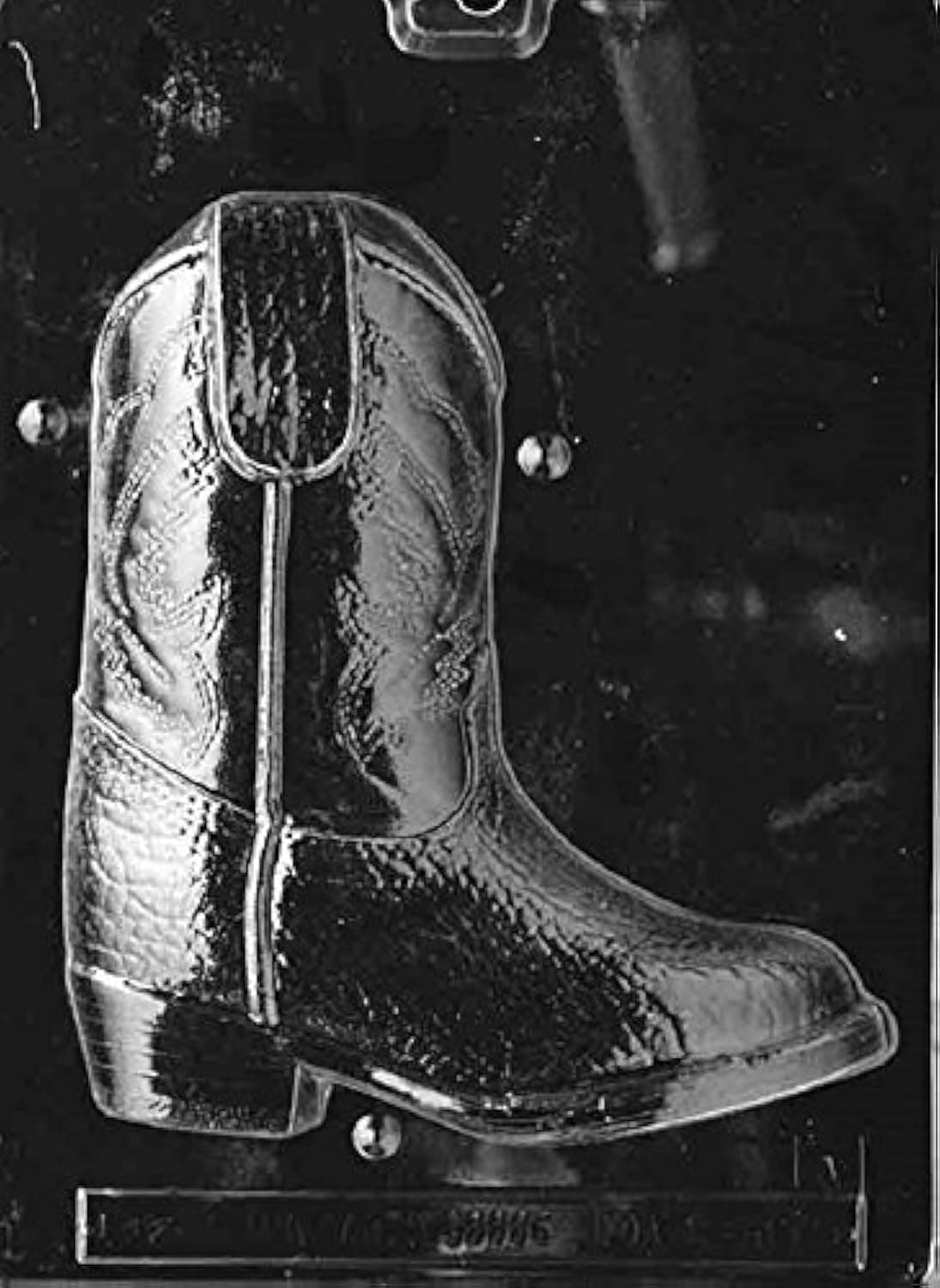 Grandmamas Goodies K075A B 3D Cowboy Boot 2 Pc Chocolate Candy Soap Mold with Exclusive Molding Instructions