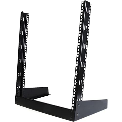 StarTechcom 12U Open Frame Server Rack 19 2 Post Network Rack Free Standing Audio Video IT Equipment RK12OD