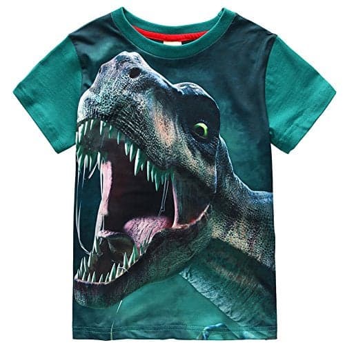 Frogwill Toddler Boys Dinosaur Park Short Sleeve 3D T-Shirt 5t