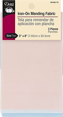 Dritz IronOn Mending Tape 3 x 8Inch 3 Count Light Colors