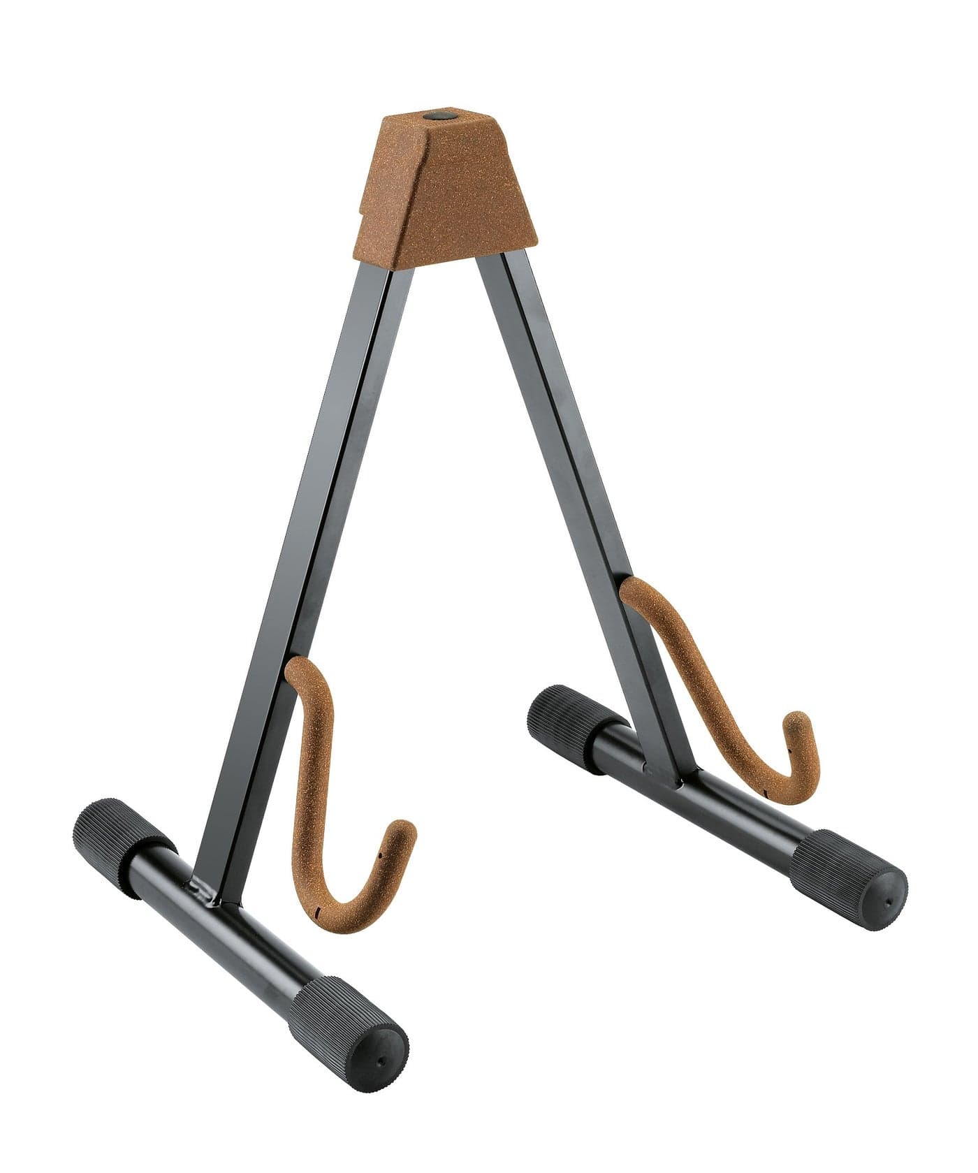 K&M Konig & Meyer 17540.013.95 Guitar Stand | Sturdy Heavy Duty Adjustable Frame | Cork Covered Arm Support/Backrest - Folds Flat Portable | Fits Electric Guitar | For Adult / Youth Musicians | Cork