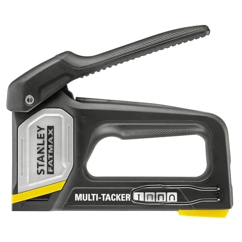 STANLEY FATMAX® FMHT70401-0 4-in-1 Multi-Tacker - Light Duty Stapler and Brad Nailer, Anti-Jam Mechanism, Takes Type A, Type G, Type J and Type CT100 Staples and Brad Pins, Staples NOT Included