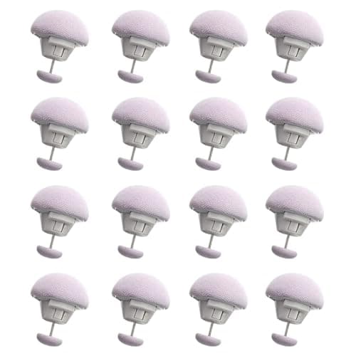 ARQIVO® Duvet Clips, Anti-Movement Fasteners, Cotton Quilt Grippers, Sheet Holder for Quilt Cover, Curtains, Socks, Grey, Pack of 16