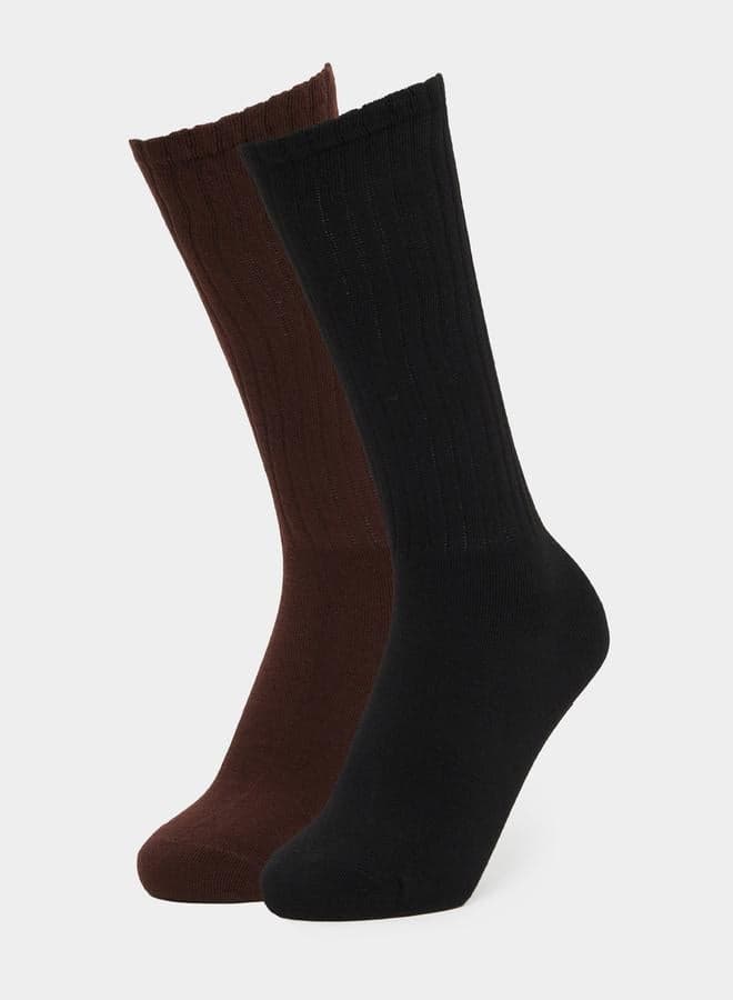 Pack of 2 - Ribbed Socks