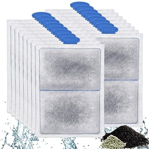 driamor 16 Pack PF-L Fish Tank Filter Cartridges Compatible with PF20, PF30, PF40 and PF75 Power Filters, Aquarium Large Carbon Filters Cartridge Replacement