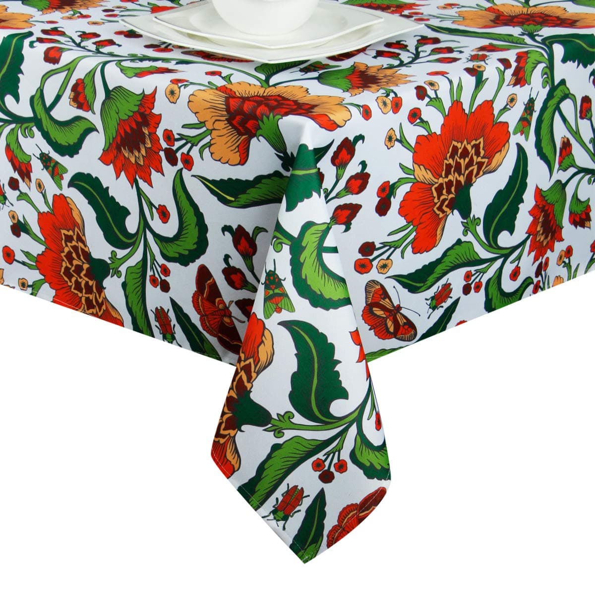 EHouseHome Indoor Outdoor Tablecloth Water Resistant Spill Proof Fabric Table Cover 52x70Inch RectangleBabala