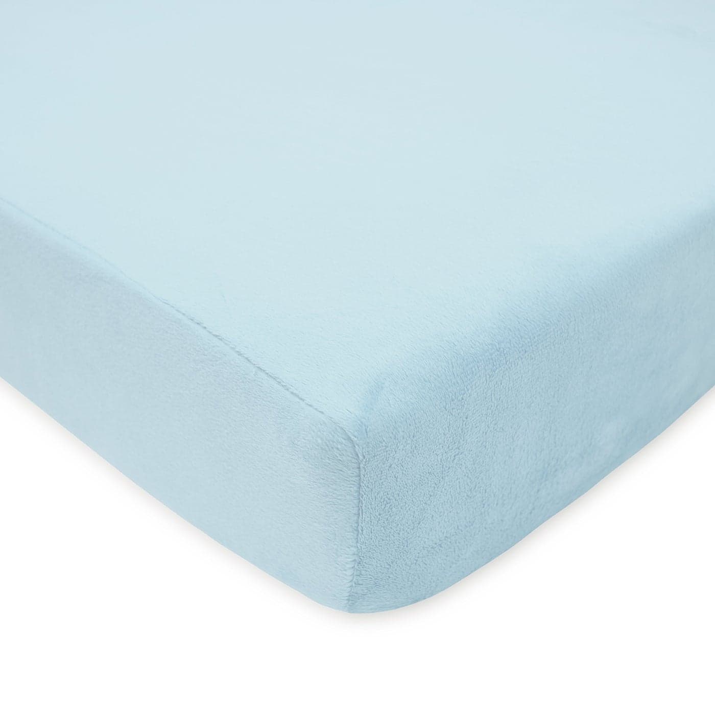 American Baby Company Heavenly Soft Chenille Fitted Crib Sheet 28 x 52 Warm and Cozy Neutral Chenille Sheet Blue for Boys and Girls Fits Crib and Toddler Bed mattresses